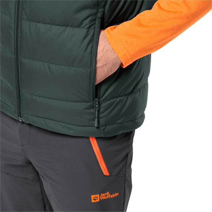 Jack Wolfskin Men's Ather Down Vest Black Olive Jack Wolfskin