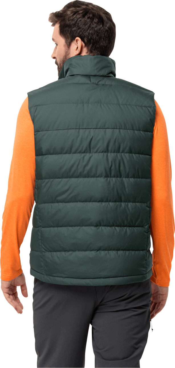 Jack Wolfskin Men's Ather Down Vest Black Olive Jack Wolfskin
