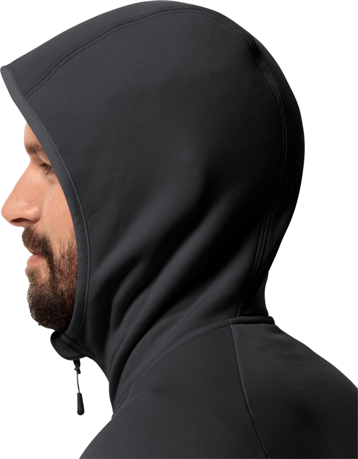 Men's Baiselberg Hooded Full Zip Black Jack Wolfskin