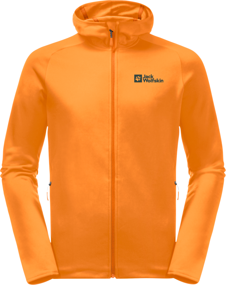 Jack Wolfskin Men’s Baiselberg Hooded Full Zip Dragon Fire