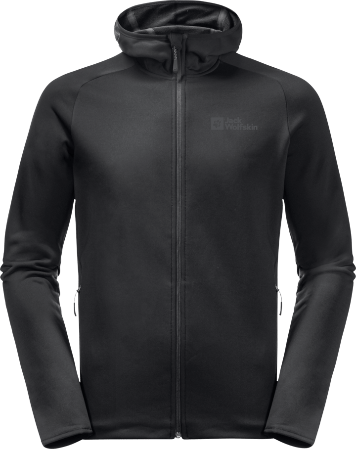 Jack Wolfskin Men's Baiselberg Hooded Full Zip Black Jack Wolfskin Jack Wolfskin Men's Baiselberg Hooded Full Zip Black Jack Wolfskin