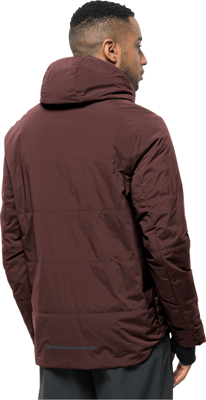 Jack Wolfskin Men's Bike Commute Insulated Jacket Dark Maroon Jack Wolfskin