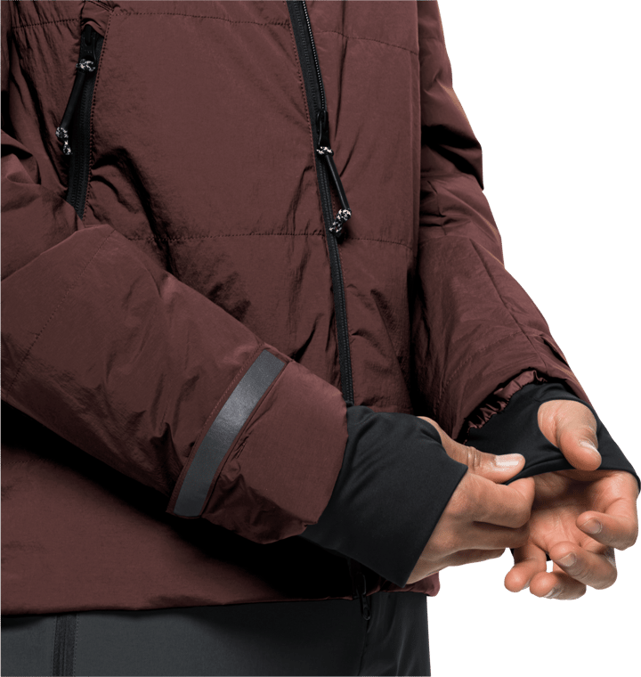 Jack Wolfskin Men's Bike Commute Insulated Jacket Dark Maroon Jack Wolfskin