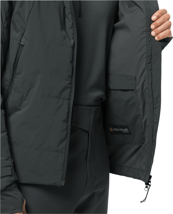 Jack Wolfskin Men's Bike Commute Insulated Jacket Phantom Jack Wolfskin