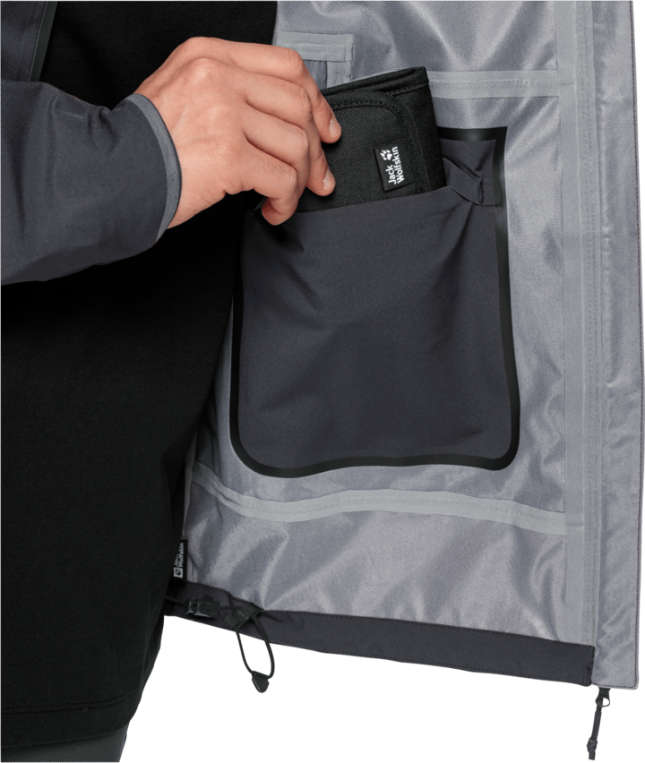 Jack Wolfskin Men's Bike Commute Mono Jacket Phantom Jack Wolfskin