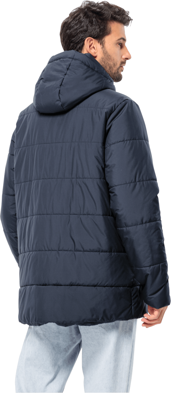 Men's Deutzer Long Jacket Night Blue Jack Wolfskin