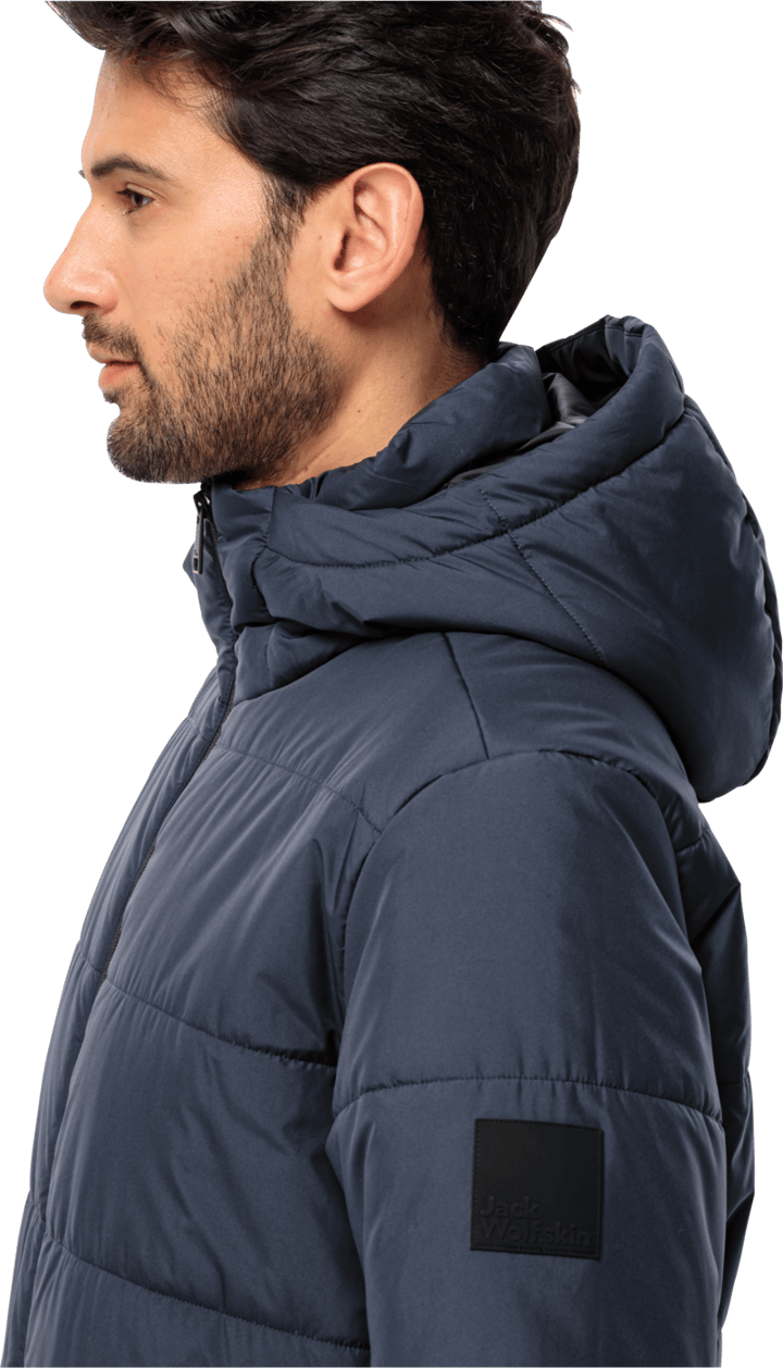 Men's Deutzer Long Jacket Night Blue Jack Wolfskin