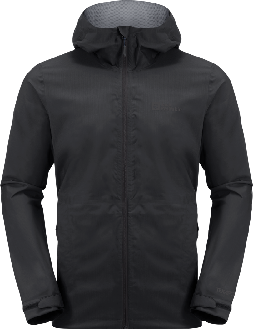Jack Wolfskin Men's Elsberg 2.5-Layer Jacket Black Skaljackor L