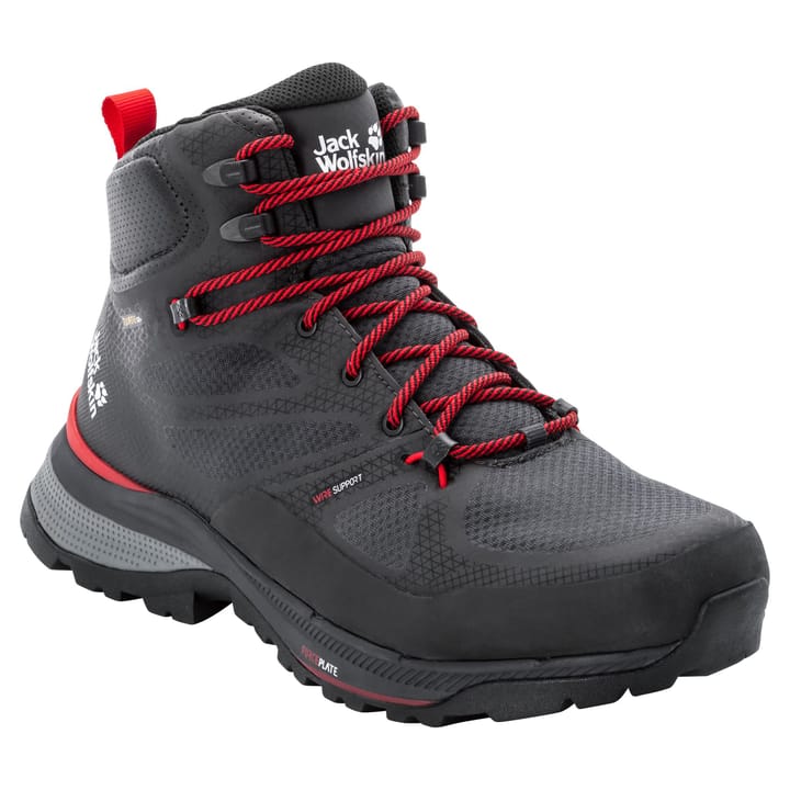 Jack Wolfskin Men's Force Striker Texapore Mid Phantom / Red Jack Wolfskin Jack Wolfskin Men's Force Striker Texapore Mid Phantom / Red Jack Wolfskin