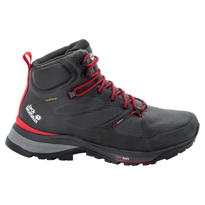 Jack Wolfskin Men's Force Striker Texapore Mid phantom / red Jack Wolfskin