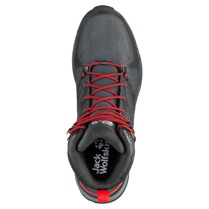 Jack Wolfskin Men's Force Striker Texapore Mid Phantom / Red Jack Wolfskin Jack Wolfskin Men's Force Striker Texapore Mid Phantom / Red Jack Wolfskin