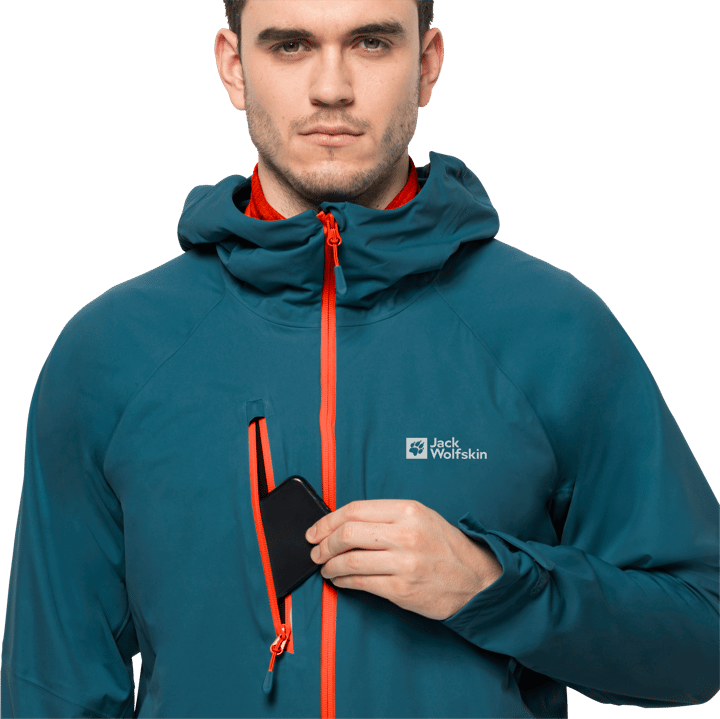 Jack Wolfskin Men's Koblat 3-Layer Jacket Blue Coral Jack Wolfskin