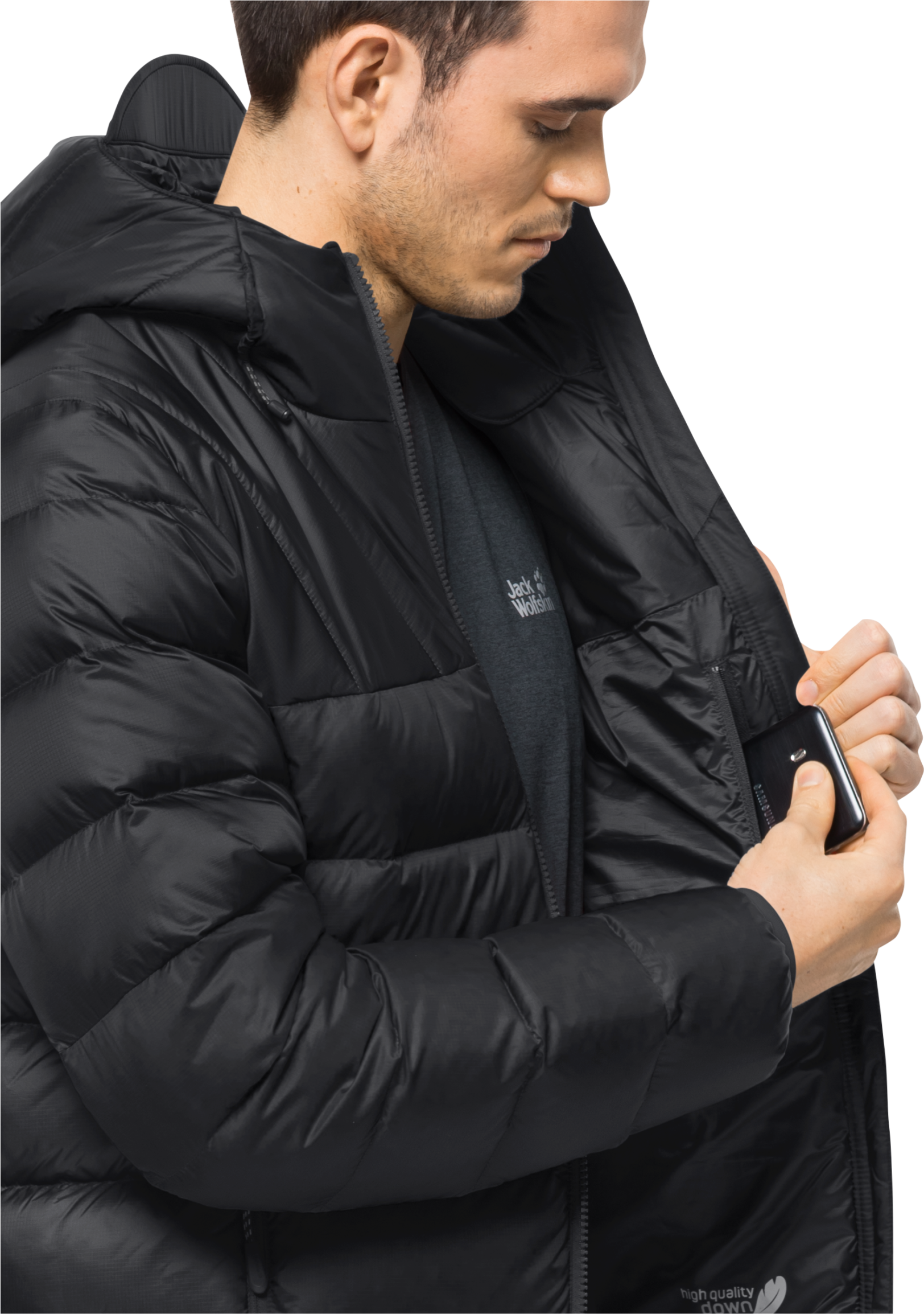 Men's Nebelhorn Down Hoody Black | Buy Men's Nebelhorn Down Hoody Black  here | Outnorth