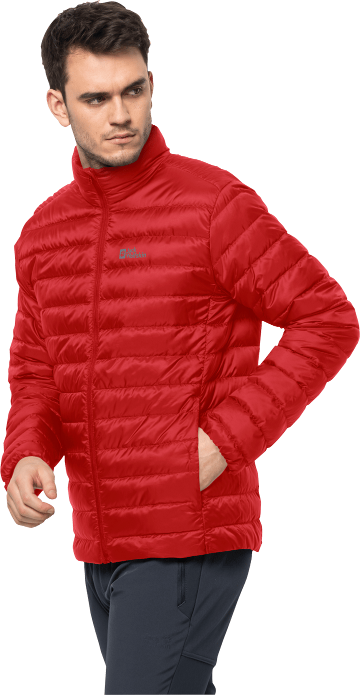 Jack Wolfskin Men's Pack & Go Down Jacket Adrenaline Red Jack Wolfskin