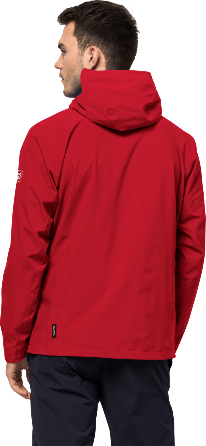 Jack Wolfskin Men's Pack & Go Shell Adrenaline Red Jack Wolfskin Jack Wolfskin Men's Pack & Go Shell Adrenaline Red Jack Wolfskin