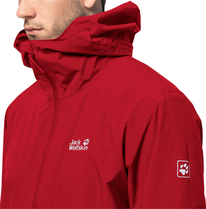 Men's Pack & Go Shell Adrenaline Red Jack Wolfskin