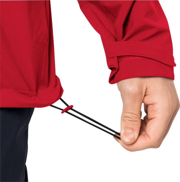 Jack Wolfskin Men's Pack & Go Shell Adrenaline Red Jack Wolfskin Jack Wolfskin Men's Pack & Go Shell Adrenaline Red Jack Wolfskin