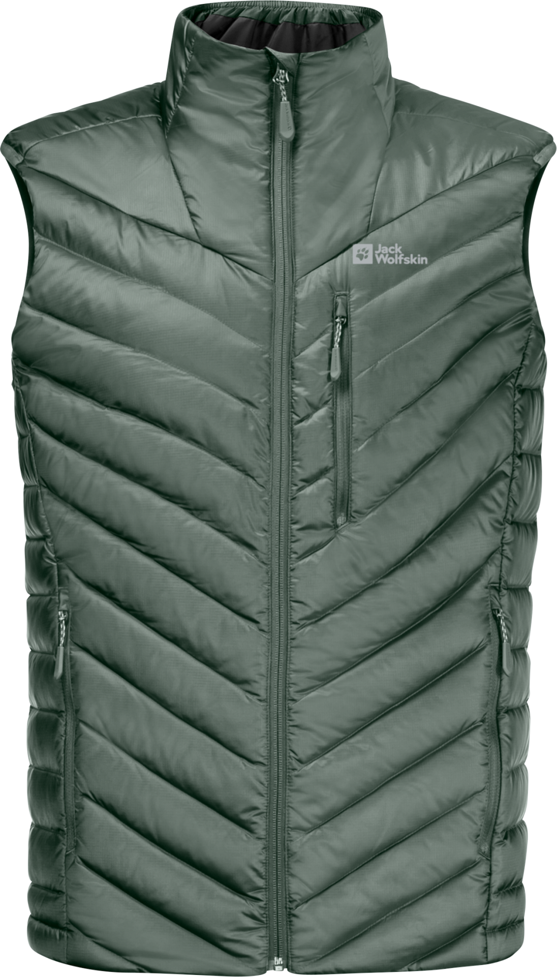 Jack Wolfskin Men’s Passamani Down Vest Hedge Green