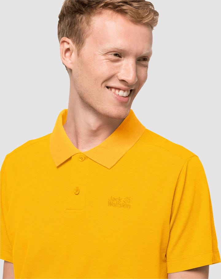 Jack Wolfskin Men's Pique Polo Burly Yellow Xt Jack Wolfskin Jack Wolfskin Men's Pique Polo Burly Yellow Xt Jack Wolfskin