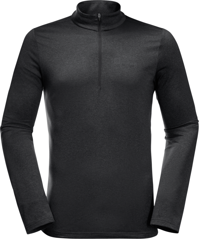 Jack Wolfskin Men's Sky Thermal Half Zip Black