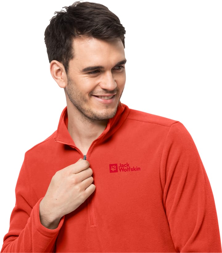 Jack Wolfskin Men's Taunus Halfzip Strong Red Jack Wolfskin Jack Wolfskin Men's Taunus Halfzip Strong Red Jack Wolfskin