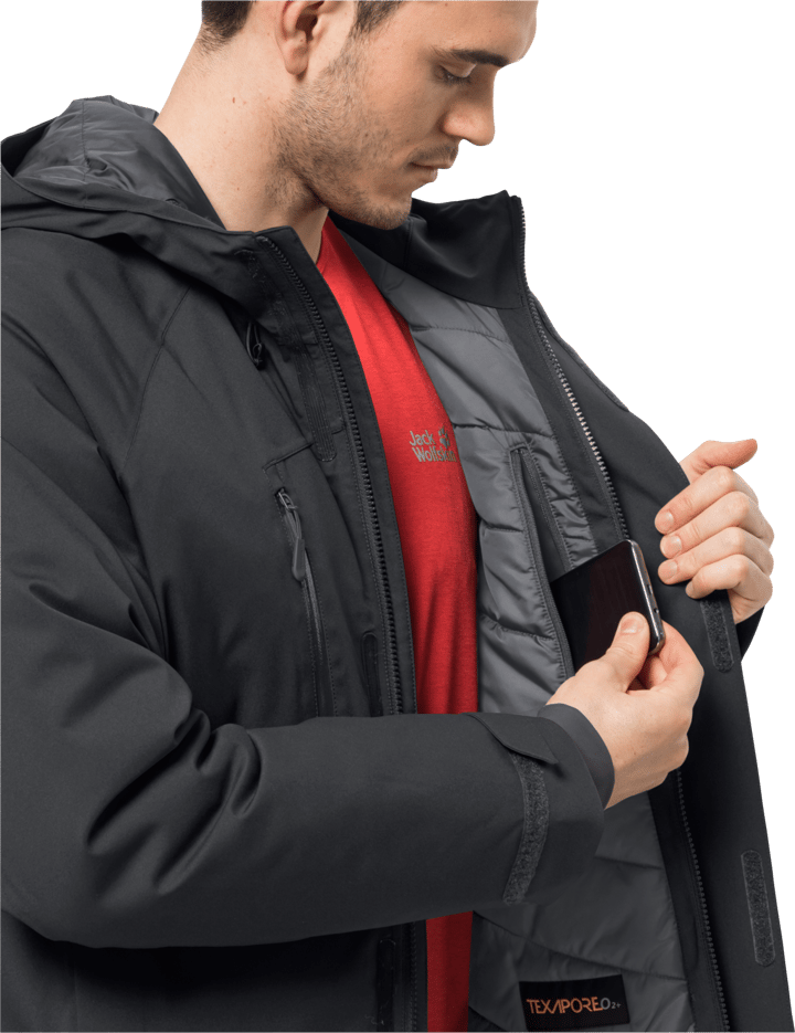 Men's Troposphere Insulated Jacket Black Jack Wolfskin