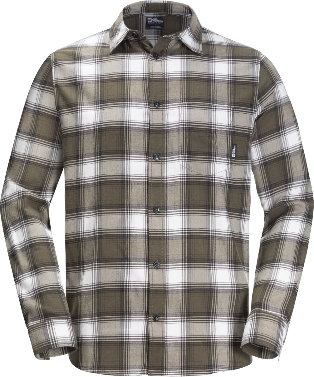 Men\'s Wanderweg Shirt Dusty Olive Checks | Buy Men\'s Wanderweg Shirt Dusty  Olive Checks here | Outnorth