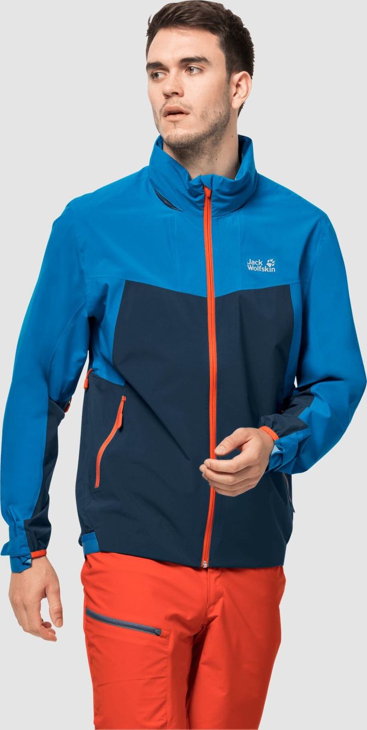 Jack Wolfskin Men's Tourer 2.5L Jacket Thunder Blue Jack Wolfskin Jack Wolfskin Men's Tourer 2.5L Jacket Thunder Blue Jack Wolfskin