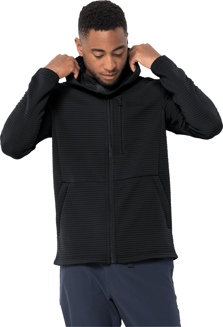 Men's Modesto Hooded Jacket Black Jack Wolfskin