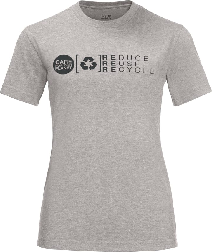 Women's Nature Relief Tee Ash Grey Jack Wolfskin