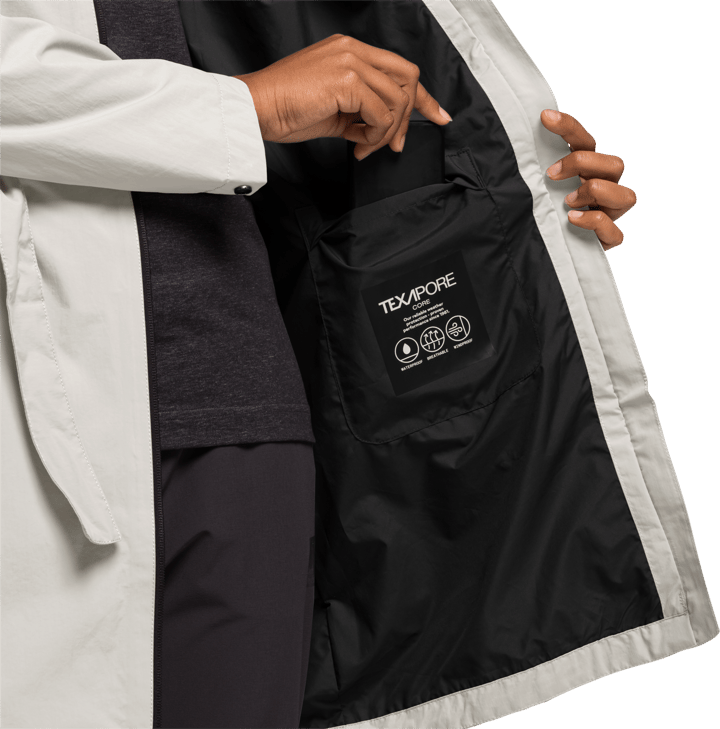 Jack Wolfskin Women's Norden Port Coat Silver Cloud Jack Wolfskin