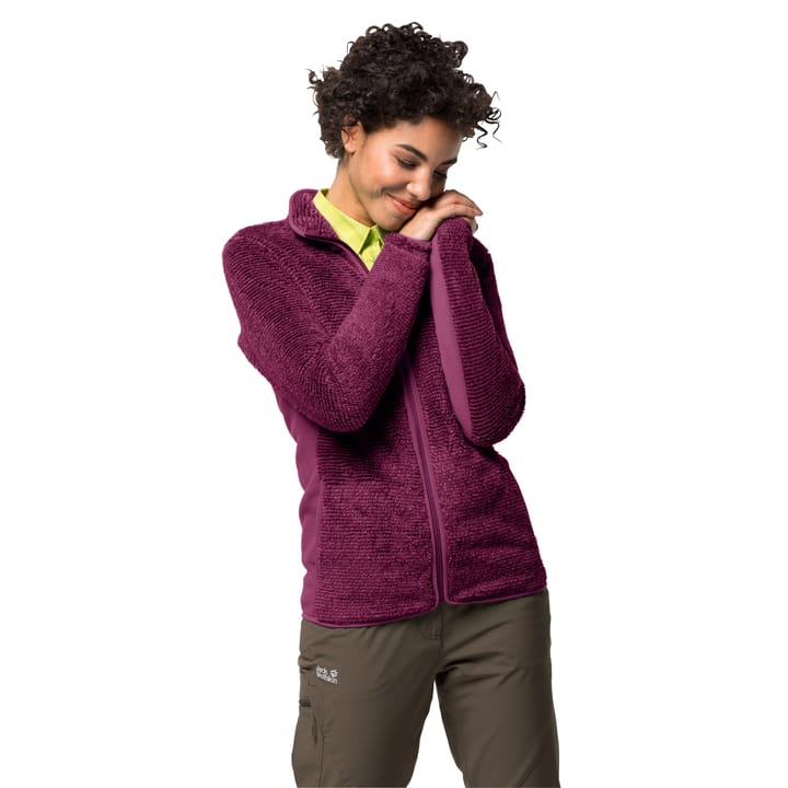 Jack Wolfskin Pine Leaf Jacket Women's Wild Berry Stripes Jack Wolfskin Jack Wolfskin Pine Leaf Jacket Women's Wild Berry Stripes Jack Wolfskin