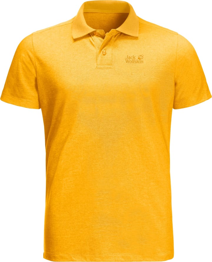 Jack Wolfskin Men's Pique Polo Burly Yellow Xt Jack Wolfskin