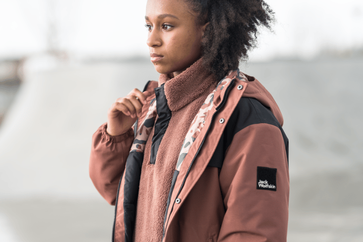 Teens' 2-Layer Insulated Parka Girl Wild Ginger Jack Wolfskin