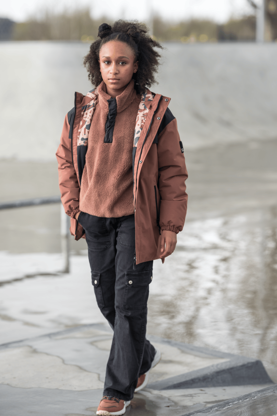 Jack Wolfskin Teens' 2-Layer Insulated Parka Girl Wild Ginger