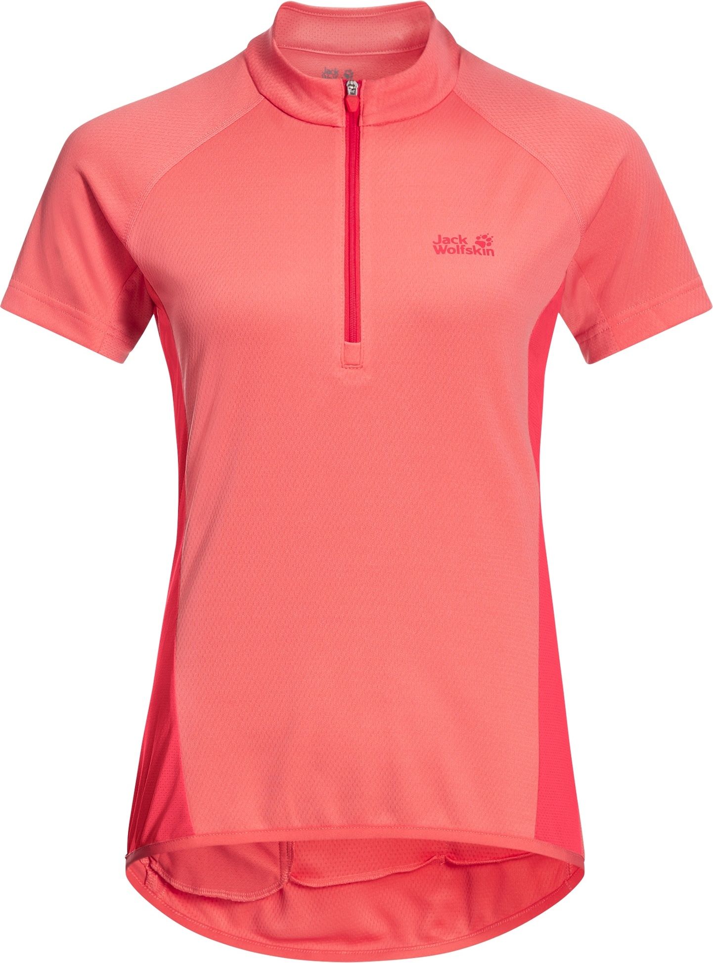 Jack Wolfskin Women's Tourer Halfzip Tee Desert Rose