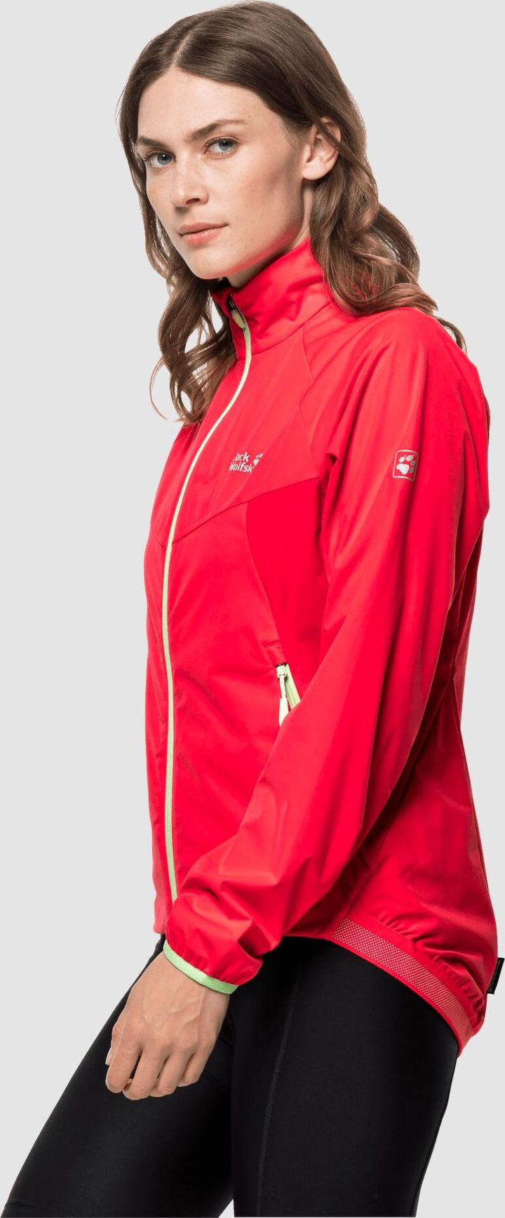 Women's Tourer Softshell Jacket Tulip Red Jack Wolfskin