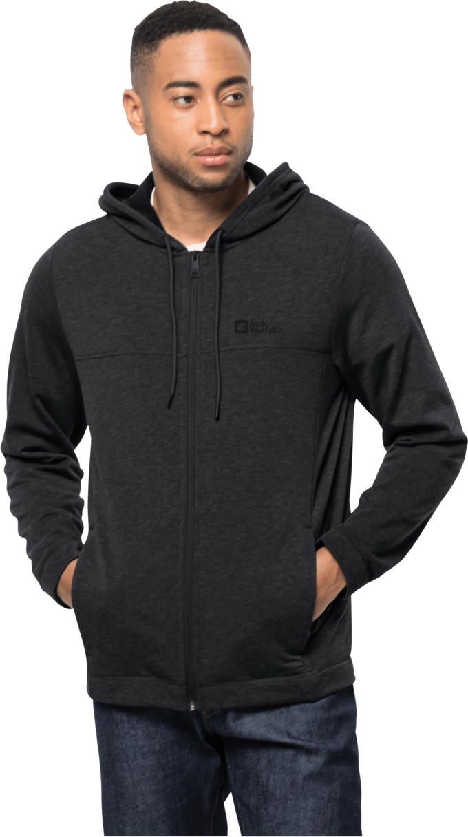 Men's Waldsee Hooded Jacket Black Jack Wolfskin