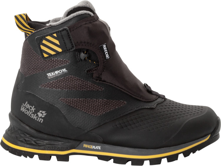 Jack Wolfskin Women's 1995 Series Texapore Mid Black / Burly Yellow XT Vinterkängor 36