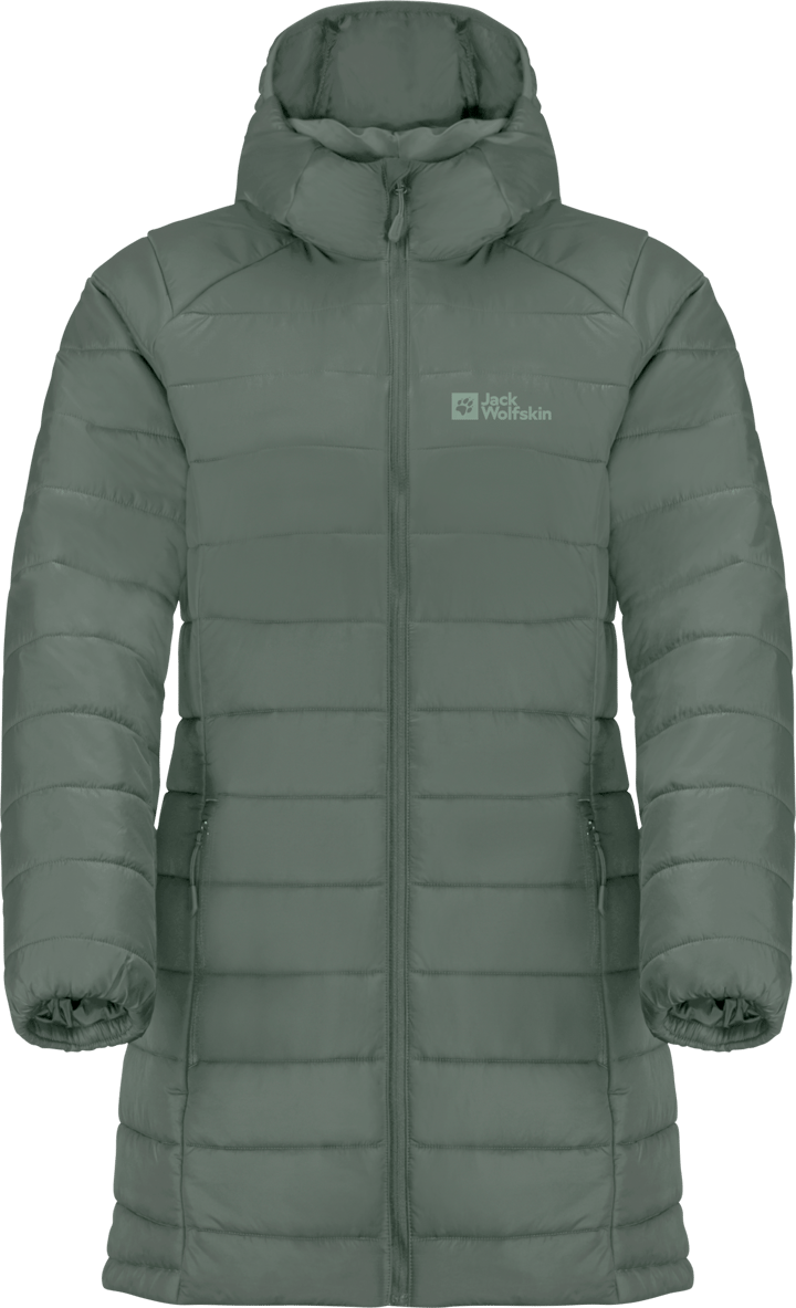 Women's Bergland Insulated Coat Hedge Green Jack Wolfskin