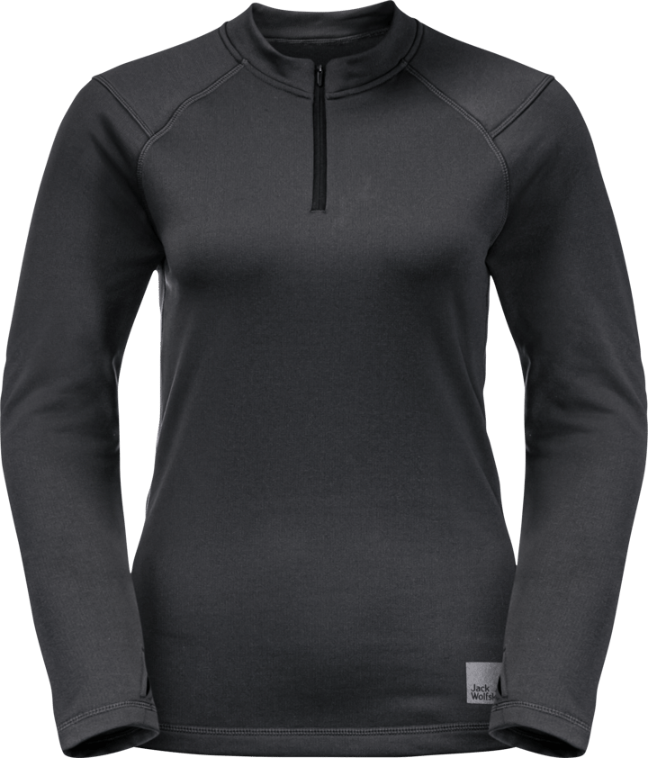 Jack Wolfskin Women's Bike Commute Halfzip Phantom Jack Wolfskin