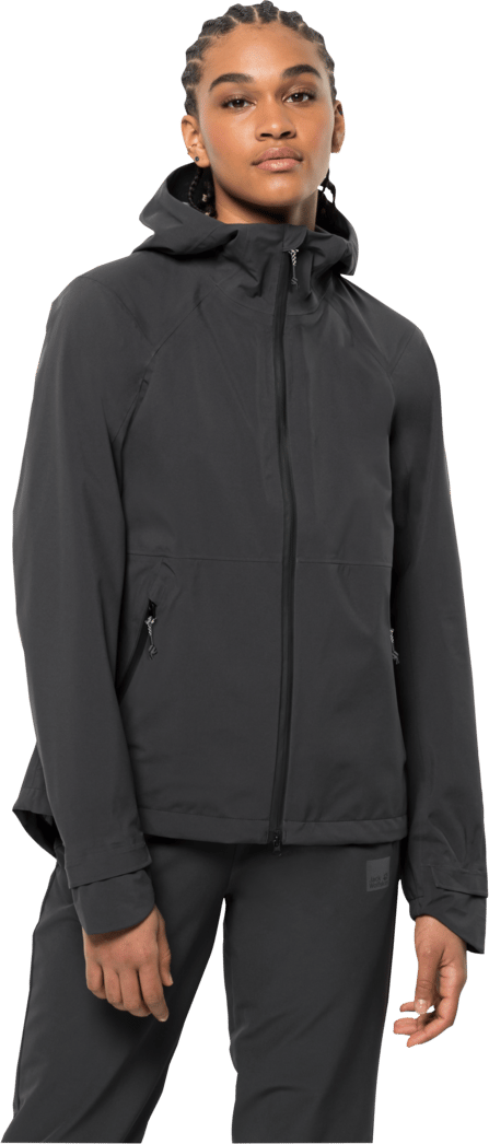 Jack Wolfskin Women's Bike Commute Mono Jacket Phantom Jack Wolfskin