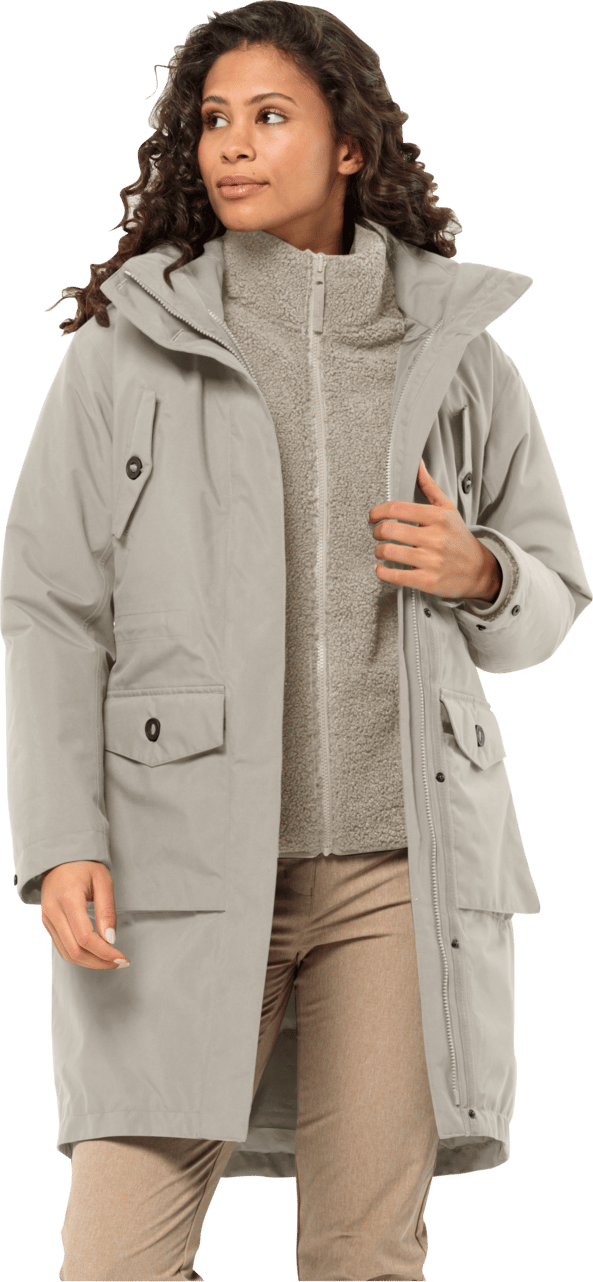 Women's Eiswald Parka Dusty Grey Jack Wolfskin