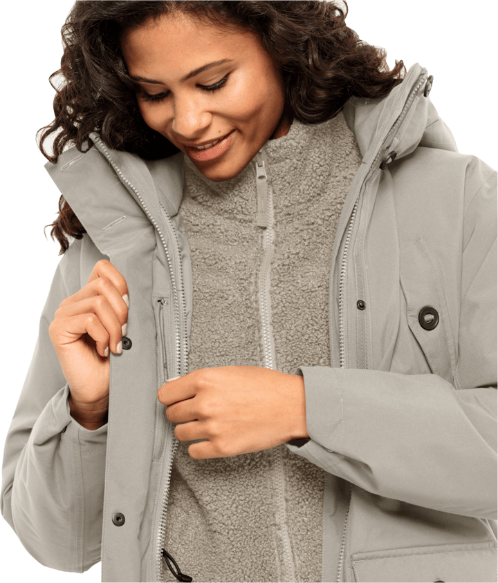 Women's Eiswald Parka Dusty Grey Jack Wolfskin