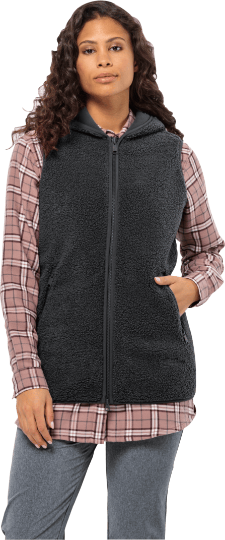 Women's High Curl Long Vest Black | Buy Women's High Curl Long Vest Black  here | Outnorth