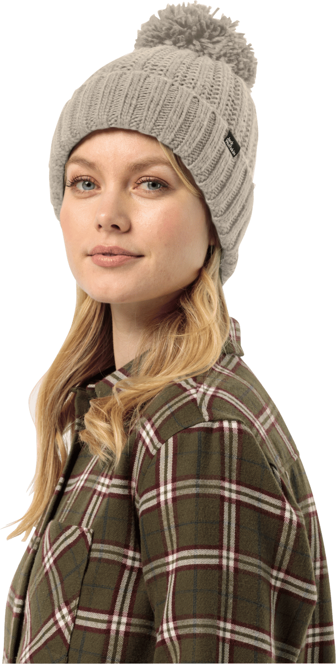 Jack Wolfskin Women's Highloft Knit Beanie Dusty Grey Jack Wolfskin