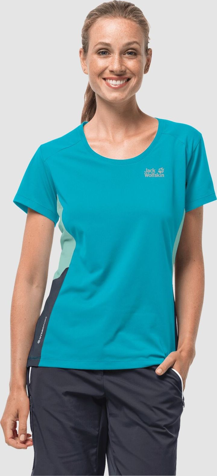 Jack Wolfskin Women's Narrows Tee Dark Aqua Jack Wolfskin