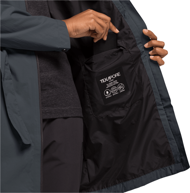 Jack Wolfskin Women's Norden Port Coat Phantom Jack Wolfskin Jack Wolfskin Women's Norden Port Coat Phantom Jack Wolfskin