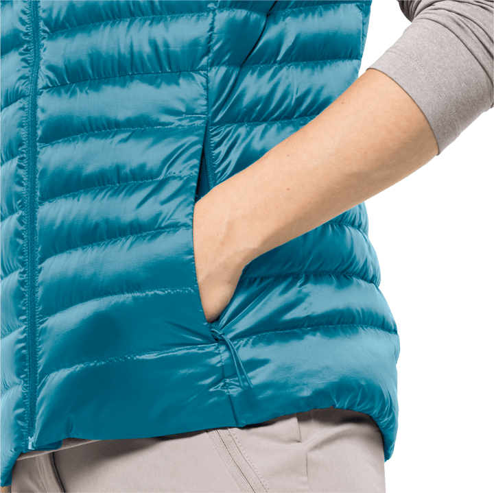 Women's Pack & Go Down Vest Freshwater Blue Jack Wolfskin