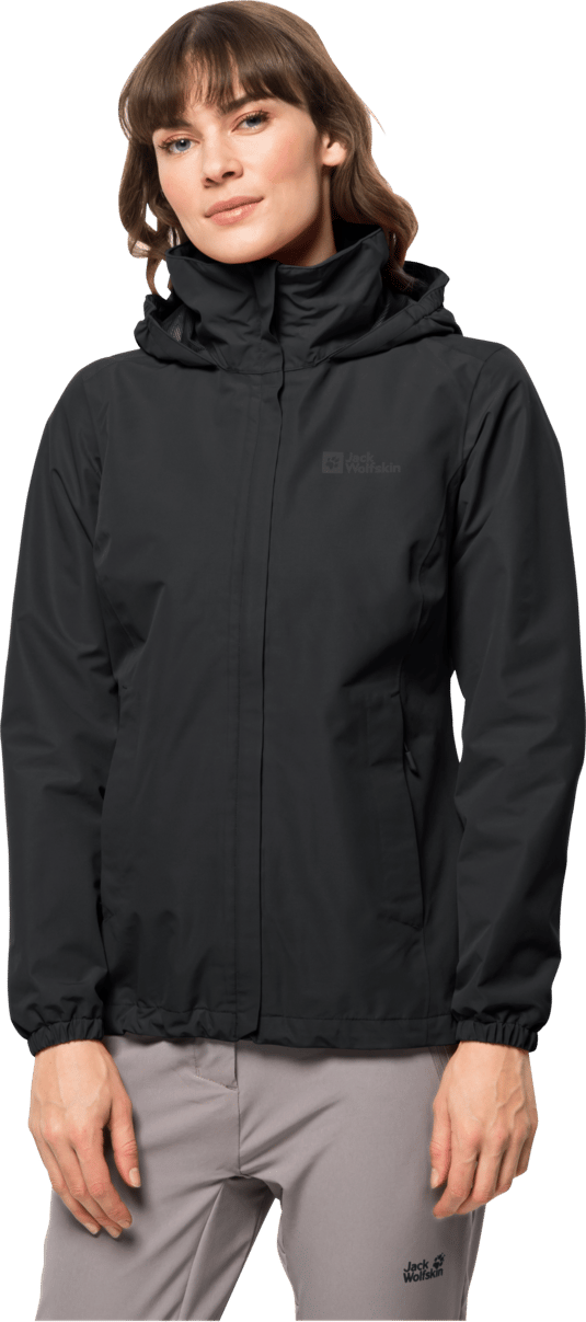 Jack Wolfskin Women's Stormy Point 2-Layer Jacket Black Jack Wolfskin